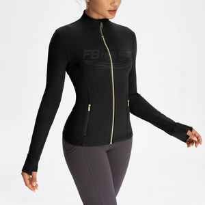 Ensemble de veste de yoga pour femmes en 2 pièces, imprimé, respirant, en spandex/nylon, fermeture à cordon, vêtements de sport pour la salle de sport, la remise en forme et les entraînements - Product Image 4
