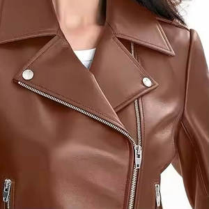 Chaqueta de Cuero Acolchada para Mujer, a la Moda, Sexy, con Tejido Transpirable y Diseño Estampado, Ropa de Invierno - Product Image 4