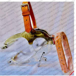 Bridon pour cheval Mighty Speculum j2 en acier inoxydable, plaque de mors supérieure et inférieure, sangle en cuir et biothane, muselière pour cheval - Product Image 2