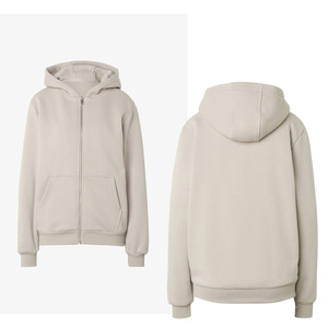 เสื้อฮู้ดดี้โอเวอร์ไซส์ผ้าฝ้าย 100% พิมพ์โลโก้ตามสั่งสำหรับผู้หญิง แฟชั่นเสื้อสวมหัวแบบหนา รับผลิตแบบ OEM ODM ขายส่ง - Product Image 1