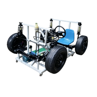 Plataforma de Entrenamiento de Frenos y Suspensión para Eje Delantero de Automóvil, Componente de Chasis de Vehículo Real para Capacitación Profesional en Reparación Automotriz