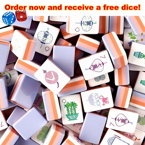 Fichas de Mahjong Americanas, 160 Piezas, Grabadas con Láser, Acrílico Morado, 4 Capas, Alta Calidad para Jugar - Product Image 5