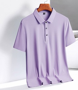 Camiseta de Hombre de Color Sólido, Algodón Teñido, Cuello Redondo, Manga Corta, Corte Regular, Informal, Básica, Cómoda, para Uso Diario - Product Image 2