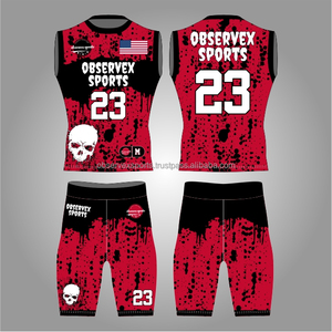 7v7 Uniform Customizable Flag Football Uniform Set Crafted From Moisture Wicking Material 7on7 Uniforms - Product Image 1