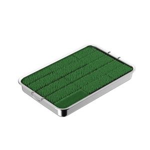 Eco Artificial Grama <span class=keywords><strong>Dog</strong></span> Litter Box Aço Inoxidável Bandeja Interior com Gramado WC para <span class=keywords><strong>Dog</strong></span> Training Pee WC Unscented - Product Image 1