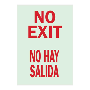 Señal de Pared Bilingüe de Prohibido Salir para Áreas Restringidas, Impresa con Tecnología UV, Señal Brady - Product Image 3