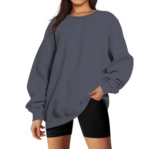 เสื้อสเวตเชิ้ตคอกลมโอเวอร์ไซส์แบบกำหนดเองราคาส่งสำหรับผู้หญิง ผ้าฝ้าย 100% ชุดฮู้ดดี้และกางเกงจ็อกเกอร์คุณภาพสูง - Product Image 6
