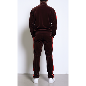 Survêtements pour hommes en velours imprimé noir de qualité supérieure, 100% coton, coupe-vent, couleur unie - Product Image 2