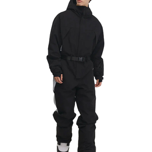 Combinaison d'hiver unisexe 2 pièces à capuche pour homme et femme, imperméable et coupe-vent, ensemble veste et pantalon, vêtements de sport d'extérieur pour adultes, 1900g - Product Image 1