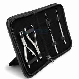 Kit Profesional de Herramientas para Extensiones de Cabello, Juego de 4 Piezas que Incluye Dos Pinzas, Aguja de Bucle y Herramienta de Extracción para Instalación de Extensiones en Salón - Product Image 2