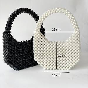 Handmade Beaded Storage Bag Orange Yellow Plastic Candy <b>Box</b> Accessories 203x133x68mm Travel Use - Product Image 2