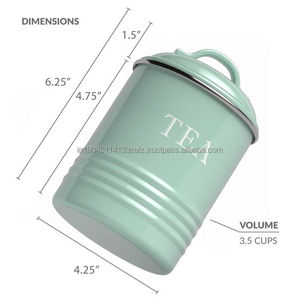 Tarros de almacenamiento de té y café de azúcar de hierro de Metal de alta venta 2024, bote hecho a mano para cocina de restaurante de Hotel en casa - Product Image 1