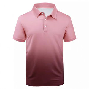 Camiseta Polo Deportiva Casual de Manga Corta para Hombre, Jersey con Degradado 3D y Solapa Sólida, 100% Poliéster, Alta Calidad - Product Image 1