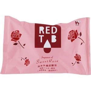 Tablettes de bain carbonatées REDTAB japonaises à infrarouge lointain, parfum rose douce, 50g×6pcs, pour bain relaxant, fabriquées au Japon - Product Image 2