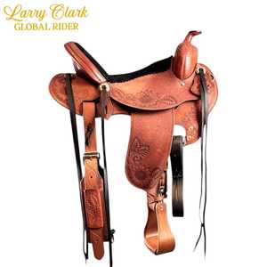 Selle Western en cuir Cosmico Ventures avec arceau en bois, confort écologique, 15 pouces, logo personnalisé, emballage amovible et lavable - Product Image 1