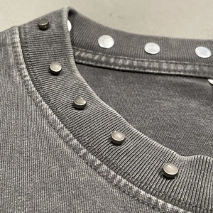 Oversized Washed Cotton T Shirt Men <b>Vintage</b> Acid Wash Heavyweight Loose Fit Streetwear Casual Short Sleeve <b>Tee</b> OEM Available - Product Image 4