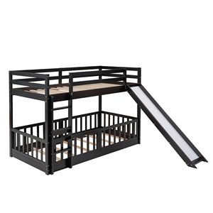 Letto a Castello Espresso Twin Over Twin con Scivolo e Scala, Letti per Bambini, Vecchio SKU LP000009AAP - Product Image 4