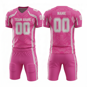 Ensemble personnalisable de maillot et short de football américain avec position du logo sur le devant - Product Image 6