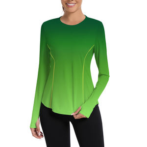 เสื้อคอกลม แขนยาว ผ้าสแปนเด็กซ์/โพลีเอสเตอร์ ยืดได้ ใส่ได้ทั้งชายหญิง พิมพ์ลายแบบรีดร้อน ยูนิเซ็กซ์ - Product Image 5