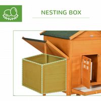 Poulailler extérieur extra large de type A avec plateau amovible pour poulets et cailles de jardin