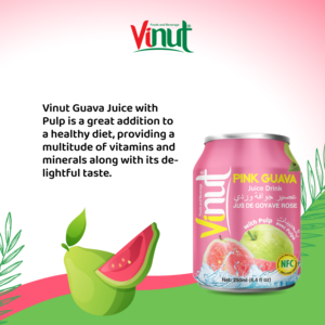 250ml Guava Juice Drink with Pulp OEM Private Label Canned Beverage by Vietnam Manufacturer Ready to <b>Ship</b> - Product Image 4