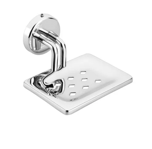 Support à savon en acier inoxydable avec drain intégré, plateau en acier pour la maison, 4 designs différents pour ensembles de salle de bain - Product Image 2
