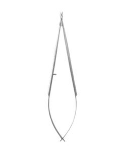 Micro Tijeras Curvas de 155 mm de Acero Inoxidable, Tijeras de Disección Fina Microquirúrgicas, Instrumento Médico Reutilizable - Product Image 1