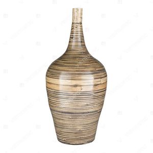 Ensemble de vases décoratifs en bambou tressé pour décoration intérieure, couleur naturelle - Product Image 5