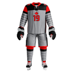 Custom Sublimated Ice Hockey Uniforms With Matching Trouser Set Durable Breathable Polyester <b>Fabric</b> For Youth Hockey Uniform - Product Image 5