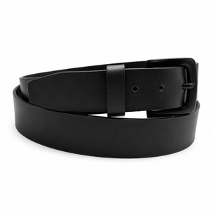 Cinturón Casual de Cuero Genuino Premium para Hombre, Hebilla Negra de 40 mm, Uso Diario, Marrón, Bronceado, Azul, Negro - Product Image 2