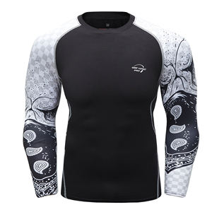 Maillot de bain à manches longues pour homme, protection UV 50+, séchage rapide, vêtements de surf et de plage, extensible, vêtements de sport - Product Image 3