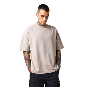 T-shirt Homme Vintage Oversize à Épaules Tombantes, 100% Coton de Haute Qualité, Manches Courtes Tendance avec Logo de Designer – Collection Été 2026 - Product Image 1