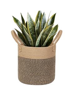Maceta de Yute Tejida a Mano, Porta Plantas Natural para Decoración Interior y Exterior, Venta al Por Mayor - Product Image 1