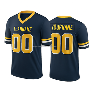 Maillot de football américain personnalisé sublimé, short d'été uni, séchage rapide, respirant, polyester, vêtements de sport, uniformes d'équipe, OEM ODM - Product Image 6