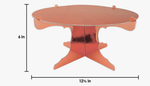 Wholesale Terracotta Orange <b>Acrylic</b> Cake Stand Cross Base Dessert Pedestal <b>Board</b> for Birthday & Party Round Cake <b>Board</b> - Product Image 4
