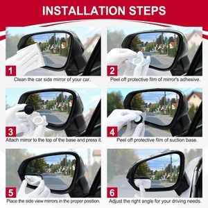 Specchietto Convesso Senza Cornice in Vetro HD per Punti Ciechi Laterali di SUV, Camion e Camper, Specchietti Retrovisori Grandangolari per Auto - Product Image 3