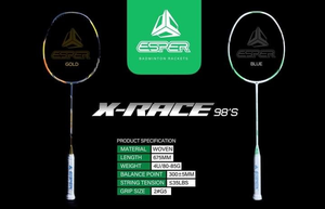 Raquettes de badminton 4U entièrement en fibre de carbone 35LBS 84g ESPER Factory Poignée en PU - Product Image 3