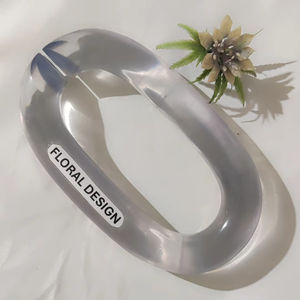 Maillons de chaîne en résine personnalisables, grande taille et couleurs claires, maillons en résine multicolores disponibles chez Glowin Fashion. - Product Image 1