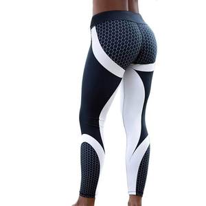 High Waist Yoga Pants Mesh Patchwork Leggings Custom Logo Gym Fitness <b>Tights</b> Squat Proof Running Workout Leggings for Women - Product Image 2