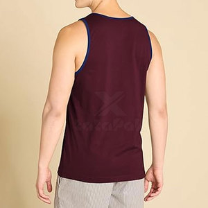 Débardeur décontracté pour homme fabriqué au Pakistan, de haute qualité, séchage rapide, léger, respirant, tricoté en tissu 100% coton, personnalisable pour la salle de sport - Product Image 5
