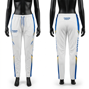 Pantalones de Cricket para Mujer, Premium, 240 GSM, Poliéster y Spandex, Transpirables, Elásticos, Rojos, Corte Ajustado, Panel Lateral con Logotipo Sublimado, Ajuste Personalizado - Product Image 3