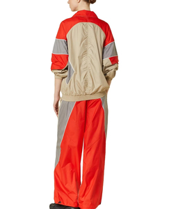 Nylon tracksuits for Women Two Piece Sets crop women windbreak tracksuit <b>Reflective</b> Crop <b>Tops</b> Women Windbreaker - Product Image 3