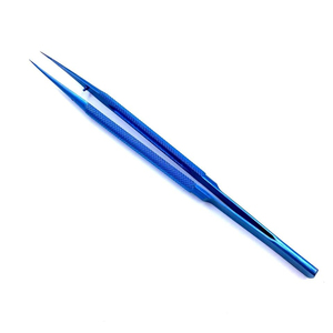 Forceps manuel en titane denté de 18 cm, instrument microchirurgical pour la chirurgie ORL, les soins oculaires et l'utilisation clinique - Product Image 1