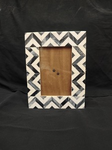 Cadre photo en mosaïque avec incrustation d'os, décoration de luxe pour la maison - Product Image 4