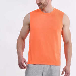 Hawk Eye Sports 2026 – Nouveau débardeur tricoté sans manches à col rond pour homme, couleur unie, décontracté, respirant et écologique - Product Image 1