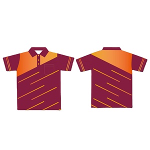 เสื้อโปโลลายทางธุรกิจของผู้ชายเสื้อฟุตบอลเสื้อโปโลลายทางพิมพ์โลโก้ - Product Image 2