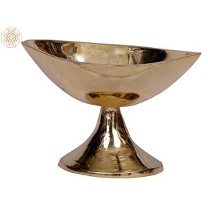 Handmade 3 Inch Small Brass Vibuthi Madal Traditional Indian <b>Jewelry</b> <b>Organizer</b> - Product Image 2