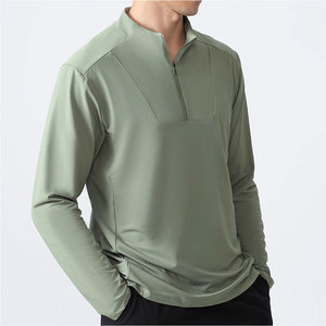 Casual Wear Quarter Zipper Sweatshirts Light <b>Weight</b> Top Selling Zipper Sweat Shirts Comfortable Quarter Zipper Shirts OEM - Product Image 4