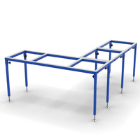 AUSAVINA Mesa de trabajo flexible TOOLS Acero inoxidable Cuatro ruedas (AFWT8328;)