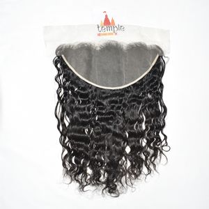 Extensiones de cabello humano virgen sin procesar 13*6 frontal para trenzar, 100% onda profunda, cabello vietnamita natural de templo, color negro, para mujer, de proveedores. - Product Image 1